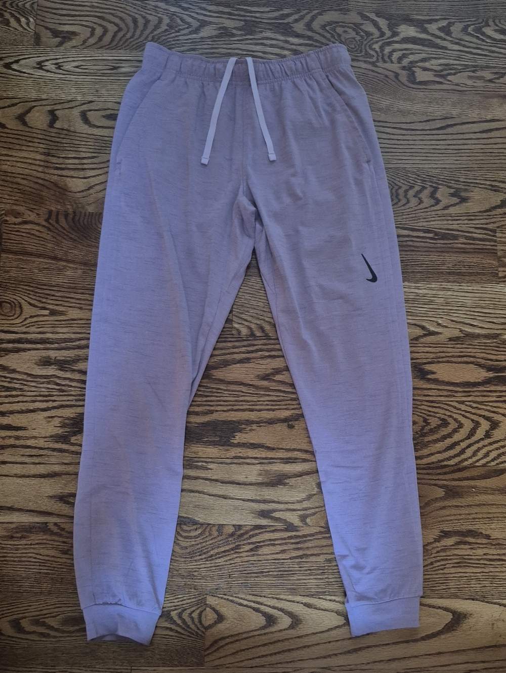 NWOT!! Nike Lavender Soft-Finish Yoga/Joggers with Black Swoosh